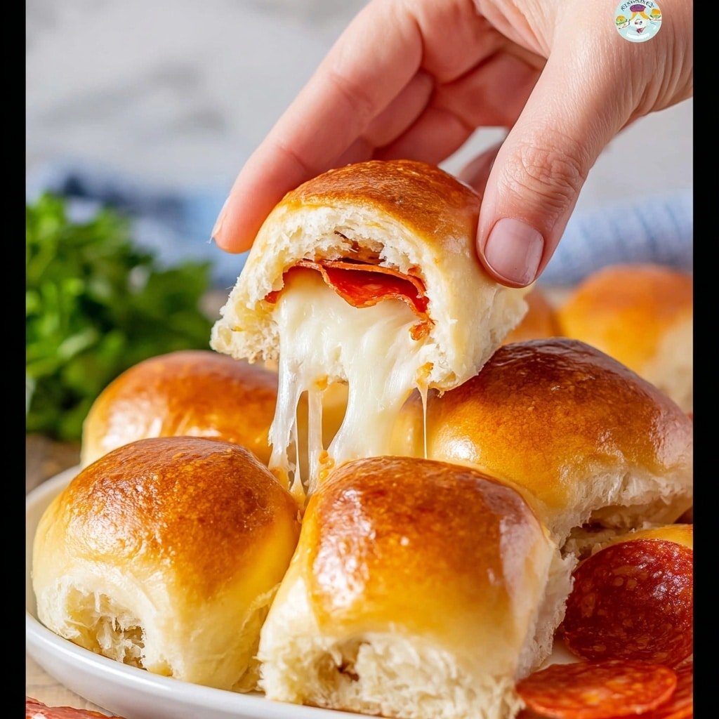 Pepperoni Rolls with Mozzarella and Italian Seasoning Recipe