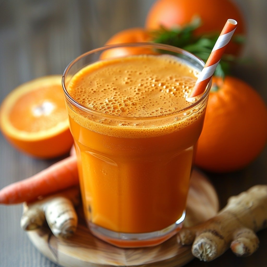 Carrot Ginger Juice Blend Recipe - Recipe Image