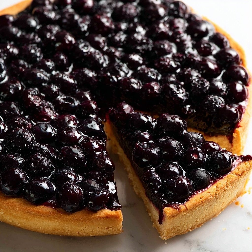 Blueberry Cheesecake with Blueberry Sauce Topping Recipe - Recipe Image