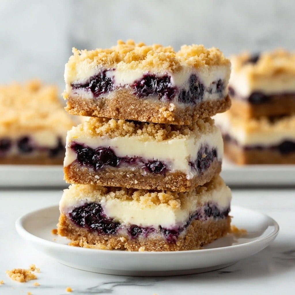 Lemon Blueberry Cheesecake Bars Recipe