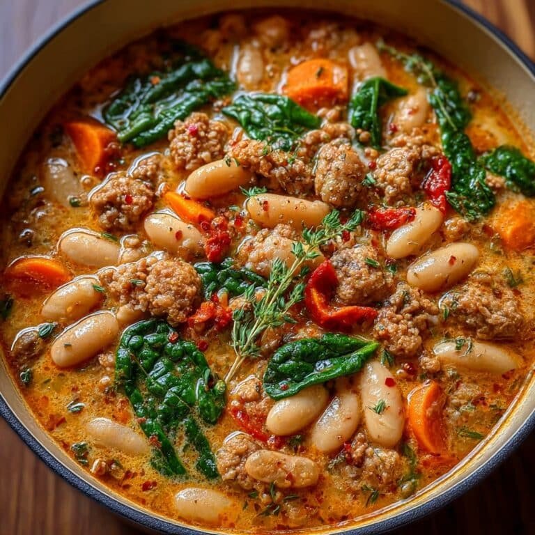 Spicy Italian Sausage Bean Soup Recipe