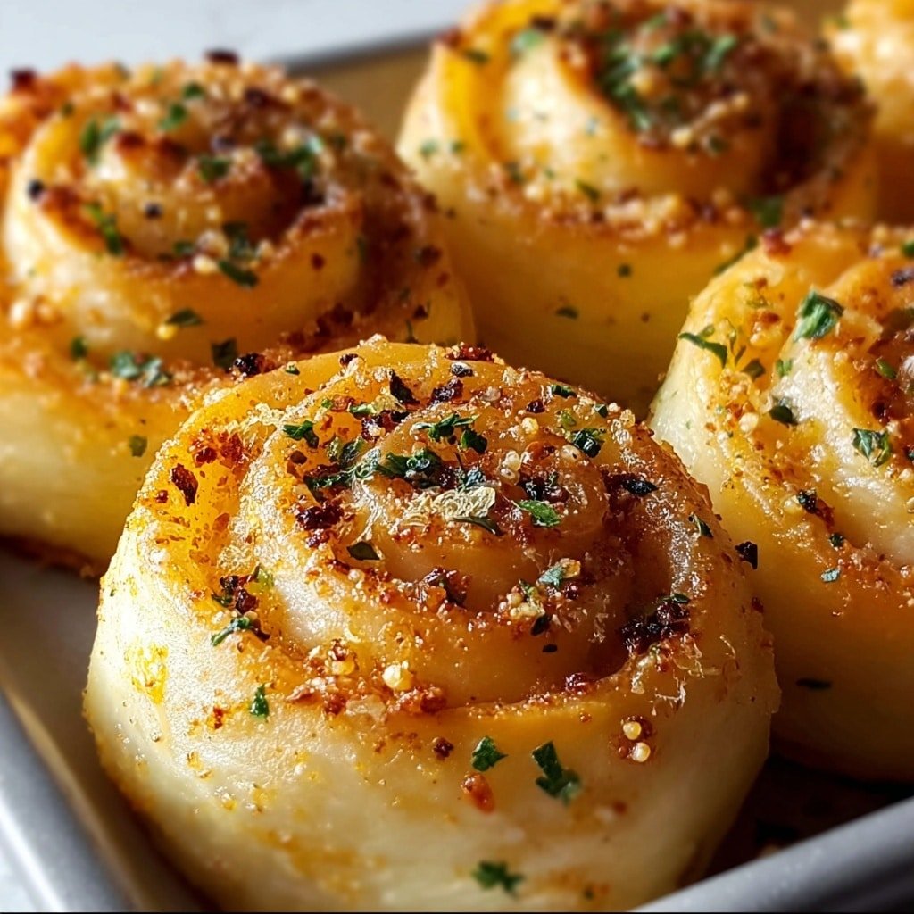 Garlic Parmesan New York Pizza Rolls Recipe - Recipe Image