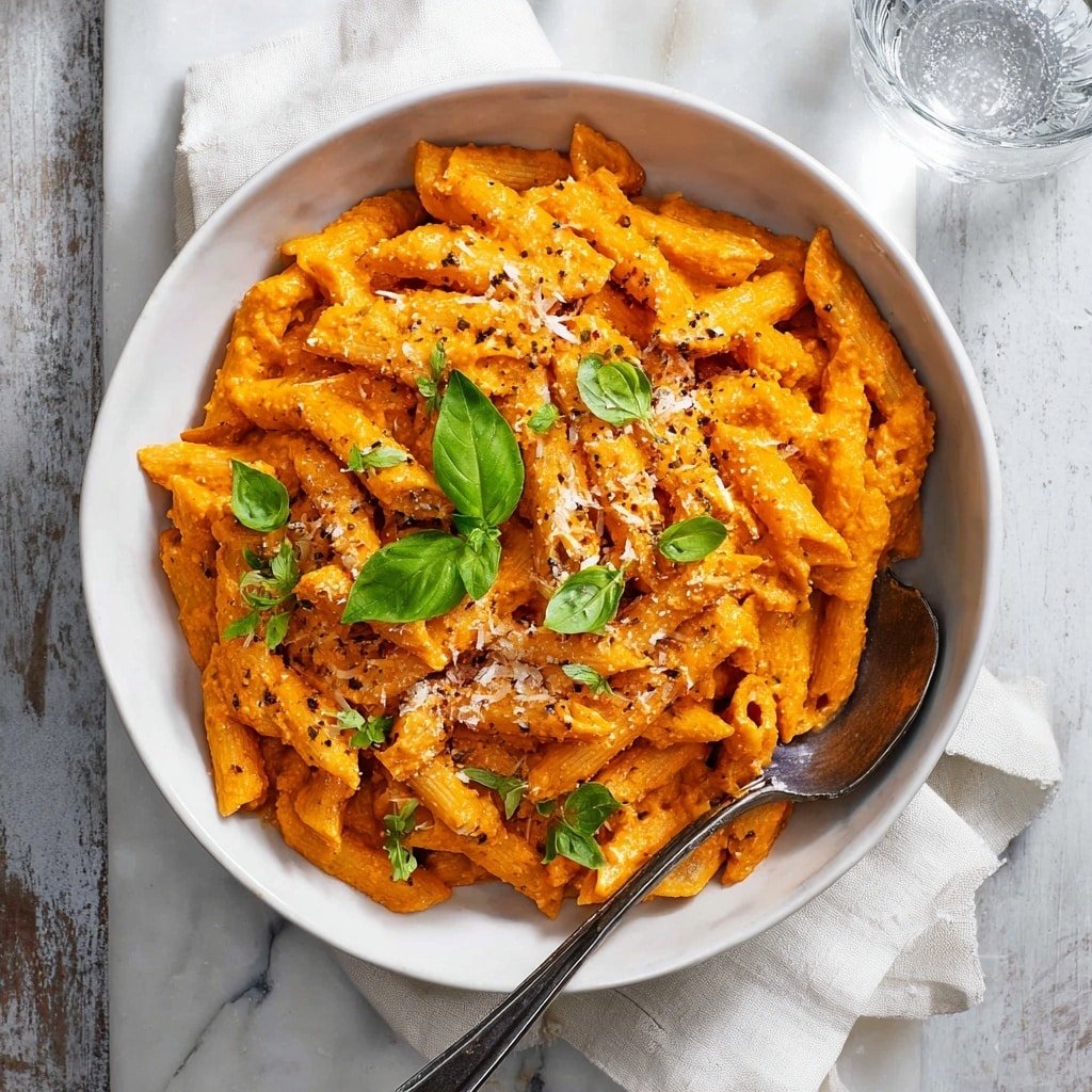 Gigi Hadid Pasta: Creamy Tomato-Spicy Penne with Garlic and Parmesan Recipe