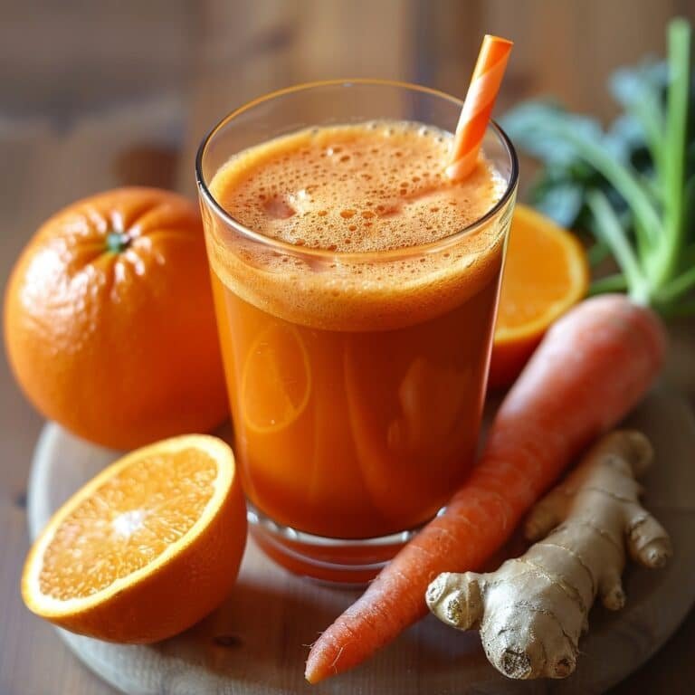 Carrot Ginger Juice Blend Recipe