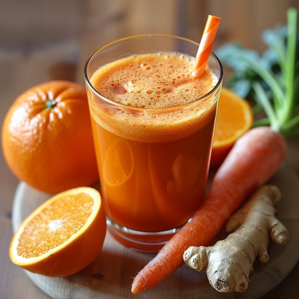 Carrot Ginger Juice Blend Recipe