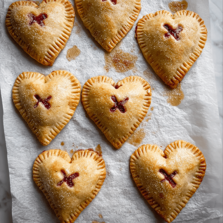 Mini Raspberry Nutella Heart Pies Recipe