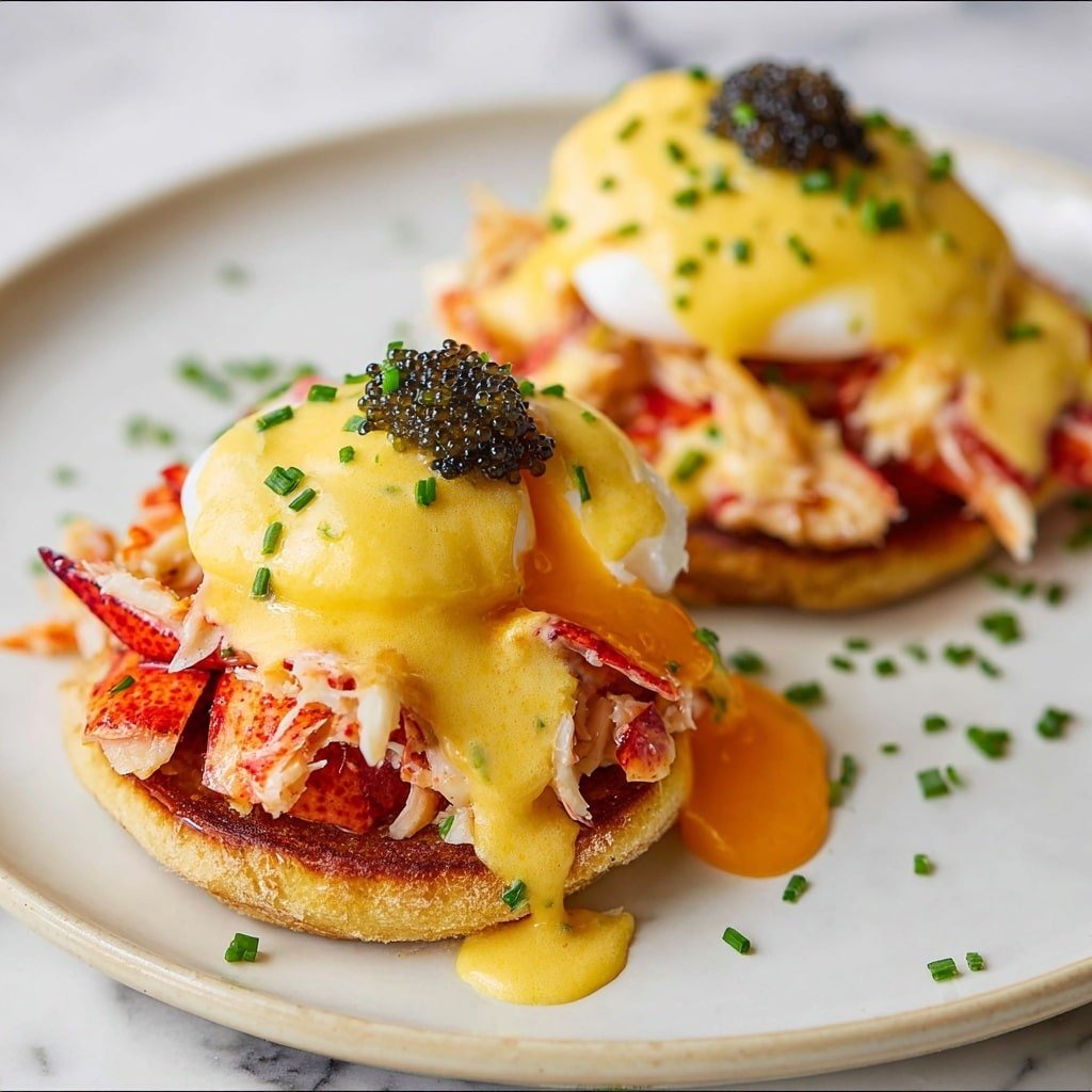 Crab Eggs Benedict with Caviar Recipe