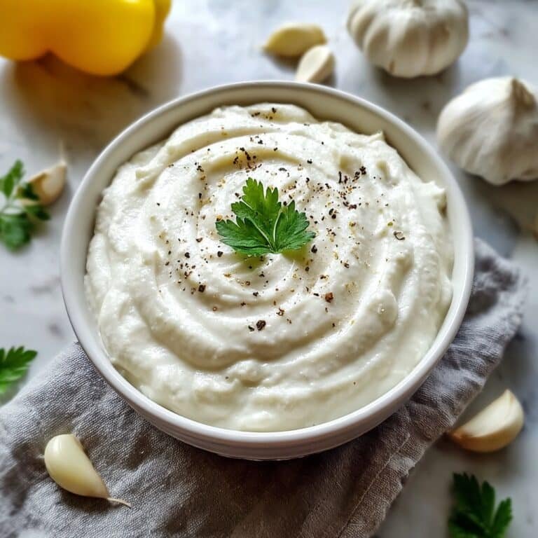 Creamy Lebanese Garlic Sauce (Toum) Recipe