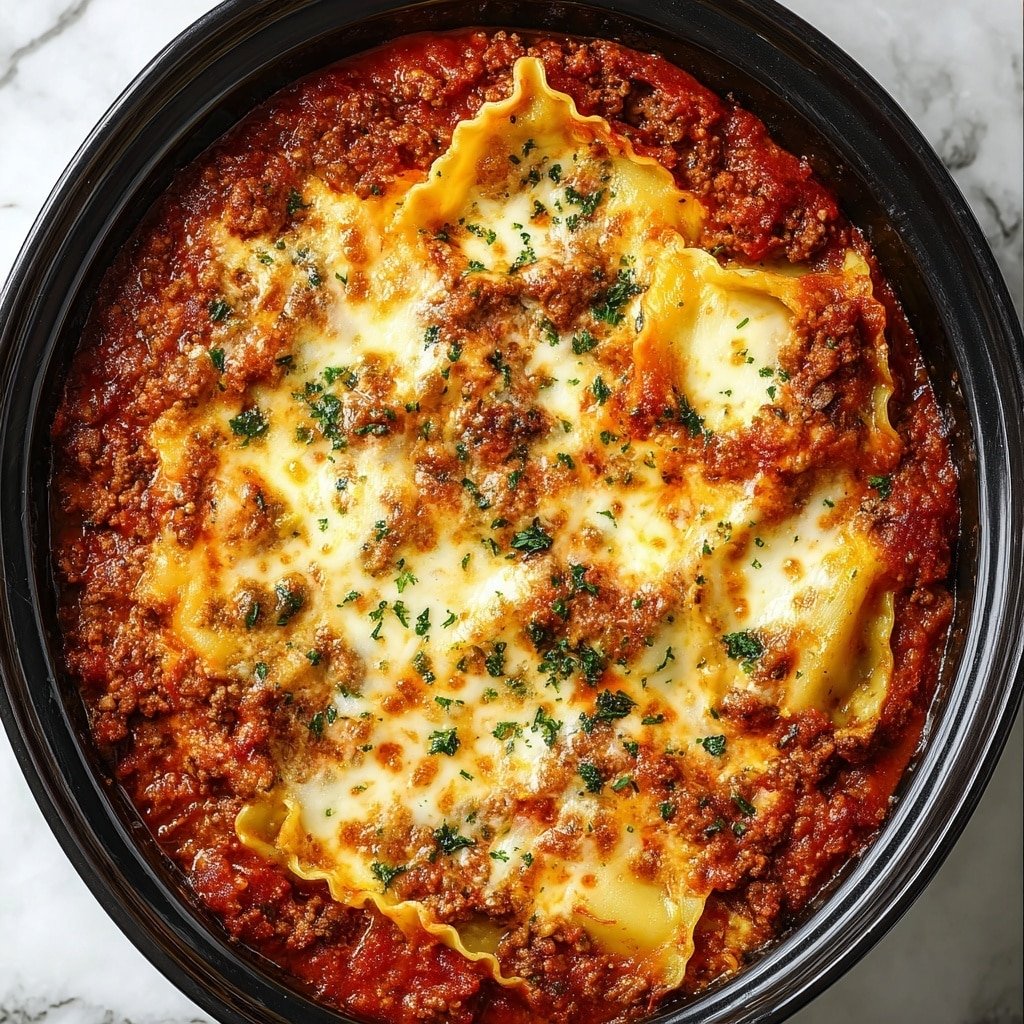 Crockpot Ravioli Lasagna Recipe - Recipe Image